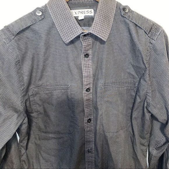 Express mens extra slim fit button down shirt - Picture 6 of 9